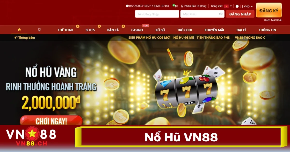 Khi nhắc đến game nổ hũ VN88, điều đầu tiên người chơi quan tâm chính là khả năng chiến thắng